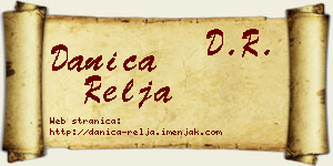 Danica Relja vizit kartica